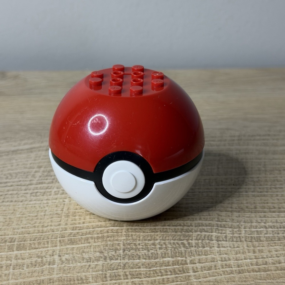 Mega Construx Pokemon‎ Poke Ball Building Replacement Piece Base Only Red White